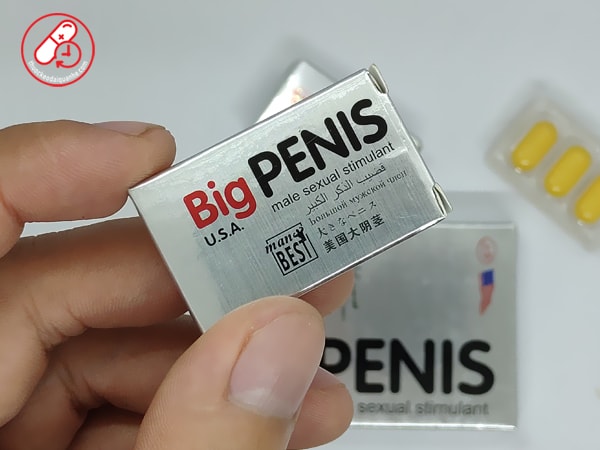 Thuốc tăng cường sinh lý nam Big Penis 6800mg (Hộp 12 viên)