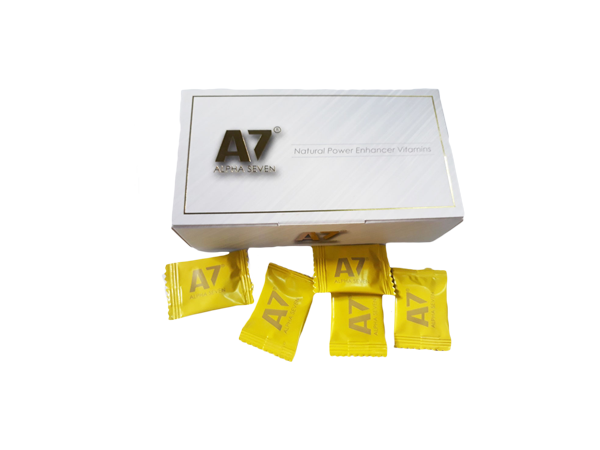 Kẹo cường dương A7 USA (Alpha Seven) - Hộp 10 viên - Thuốc kéo dài quan hệ  - Thuốc tăng cường sinh lý chính hãng