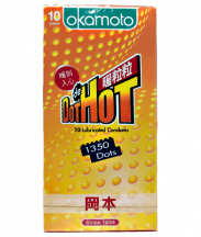 Bao cao su Okamoto Dot De Hot ấm nóng (Hộp 10 cái)