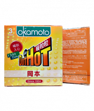 Bao cao su Okamoto Dot De Hot ấm nóng (Hộp 3 cái)